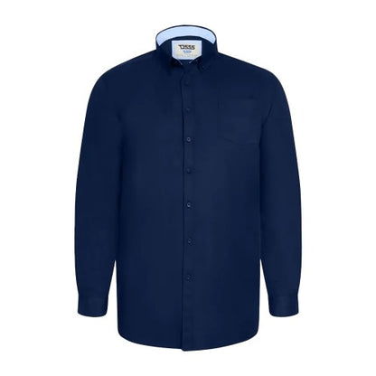 Front - Duke Mens D555 Richard Oxford Kingsize Tall Long-Sleeved Shirt
