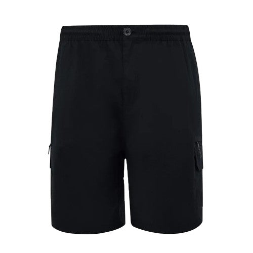 Front - Duke Mens Thomas D555 Stretch Elasticated Waist Kingsize Shorts