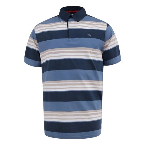 Front - Duke Mens Willis D555 Stripe Kingsize Rugby Polo Shirt