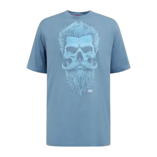 Front - Duke Mens Miller D555 Bearded Skull Kingsize T-Shirt