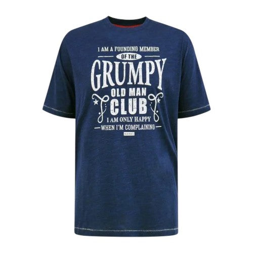 Front - Duke Mens Cooper D555 Grumpy Old Man Kingsize T-Shirt