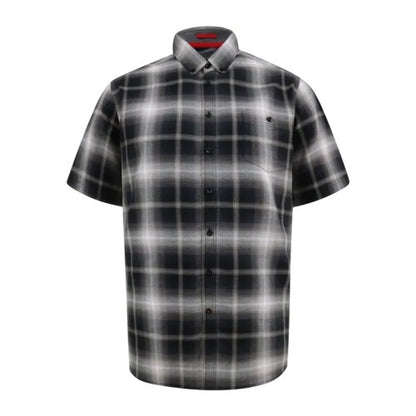 Front - Duke Mens Holden D555 Shadow Checked Kingsize Short-Sleeved Shirt