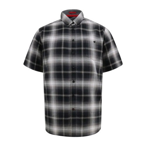 Front - Duke Mens Holden D555 Shadow Checked Kingsize Short-Sleeved Shirt