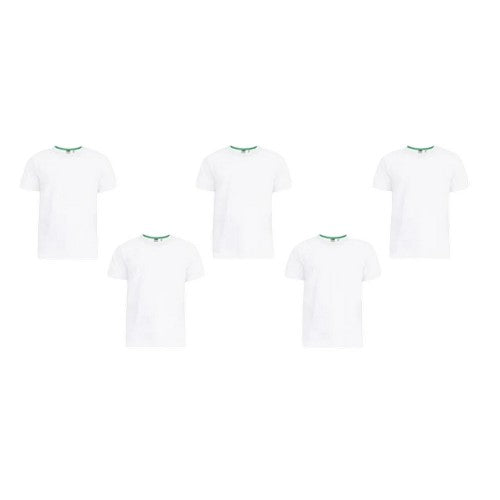 Front - Duke Mens Smartly Combed Cotton Kingsize T-Shirt (Pack Of 5)