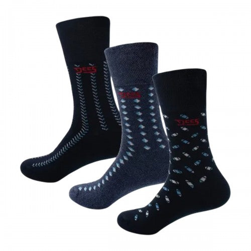 Front - Duke Mens Harold 3 D555 Extra Wide Socks (Pack of 3)