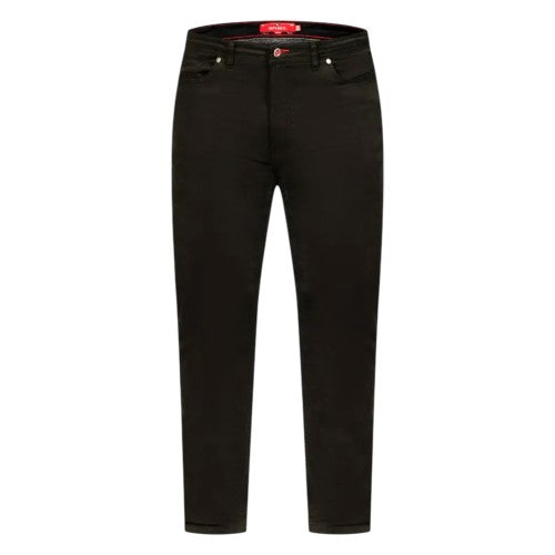 Front - Duke Mens Kelvin D555 Stretch Tapered Chinos