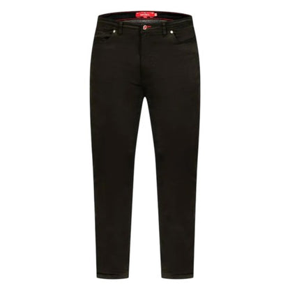 Front - Duke Mens Kelvin D555 Stretch Tapered Chinos