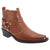 Front - US Brass Mens Eastwood Cowboy Ankle Boots