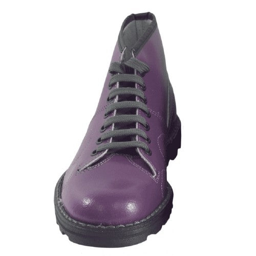 Front - Grafters Mens Original Coated Leather Retro Monkey Boots