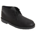 Front - Roamers Childrens Unisex Unlined Distressed Leather Desert Boots