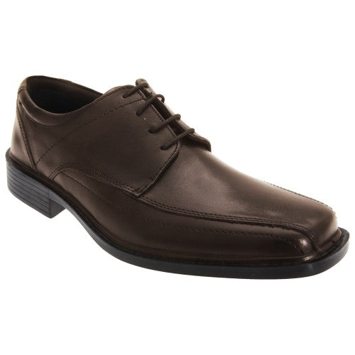 Front - Roamers Mens Superlite Lace-Up Leather Shoes