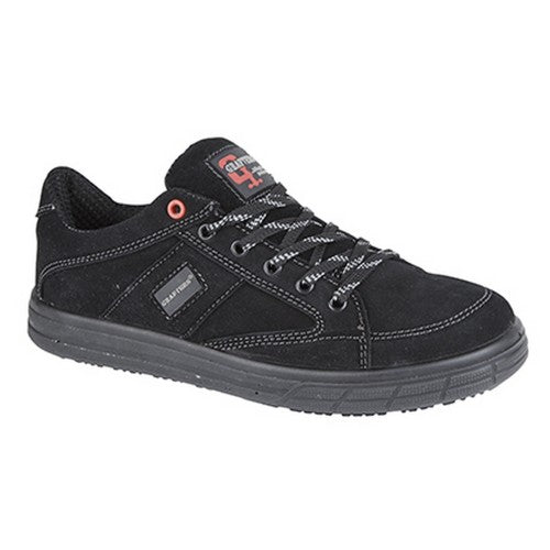 Front - Grafters Mens Skate Type Toe Cap Safety Trainers