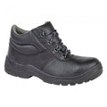 Front - Grafters Mens Padded Collar D-Ring Chukka Safety Boots