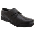 Front - Roamers Mens Fuller Fitting Superlight Touch Fastening Leather Shoes