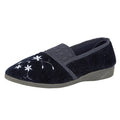 Front - Zedzzz Womens/Ladies Joanna Embroidered Slippers