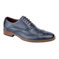 Front - Goor Mens 5 Eye Wing Capped Oxford Brogues