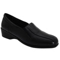 Front - Mod Comfys Womens/Ladies Flexible Slip-On Twin Gusset Shoes
