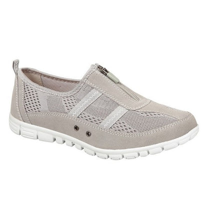Front - Boulevard Womens/Ladies Suede/Textile Shoes