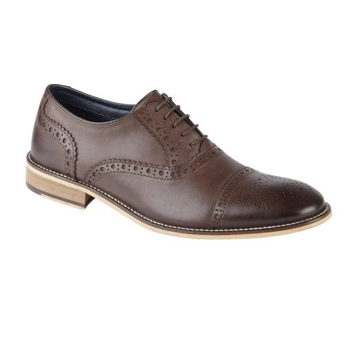 Front - Roamers Mens Leather Brogue