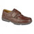 Front - Roamers Mens Leather Wide Fit Touch Fastening Casual Shoes