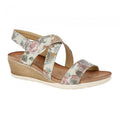 Front - Cipriata Womens/Ladies Adia Crossover Strap Wedge Sandals