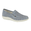 Front - Boulevard Womens/Ladies Perforated Slip On Shoes