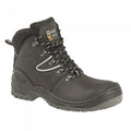 Front - Grafters Mens Action Coated Leather Laced Hiking Boot