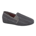 Front - Sleepers Mens Steve Twin Gusset Slipper