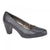 Front - Mod Comfys Womens/Ladies Plain Leather Heel Court Shoes