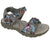 Front - PDQ Womens/Ladies Halter Back Leather Sports Sandal