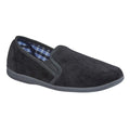 Front - Sleepers Mens Wilson Velour Slippers