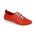 Front - Mod Comfys Womens/Ladies Flexi Softie Leather Trainers