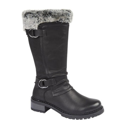 Front - Cipriata Womens/Ladies PU Mid Calf Boots