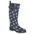 Front - StormWells Womens/Ladies Paw Print Rubber Wellington Boots
