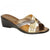 Front - Boulevard Womens/Ladies X Over Mule Sandals