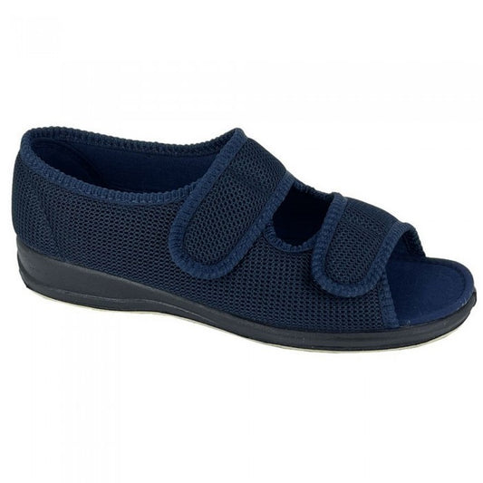 Front - Sleepers Womens/Ladies Betty Extra Wide Slippers
