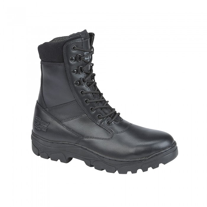 Front - Grafters Mens Maverick Leather Combat Boots