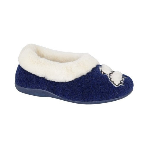 Front - Sleepers Womens/Ladies Nikki Sheep Slippers