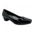 Front - Boulevard Womens/Ladies Patent PU Low Heel Court Shoes