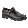 Front - Roamers Girls Leather School Shoes