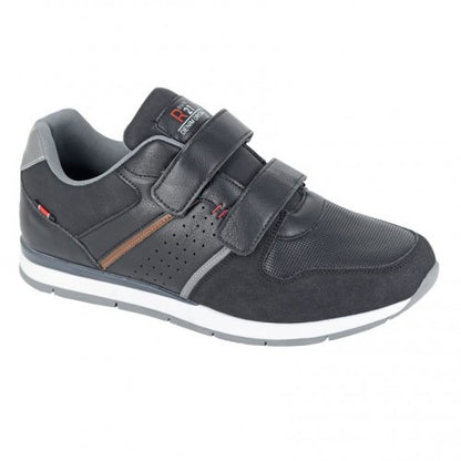 Front - R21 Mens Synthetic Nubuck Trainers