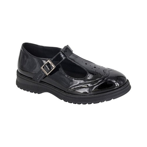 Front - Cipriata Girls Dina T-Bar Shoes