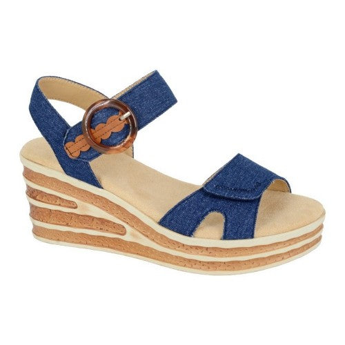 Front - Cipriata Womens/Ladies Danta Leopard Print Sandals