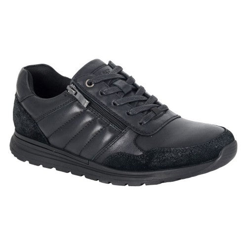 Front - R21 Mens Leather Trainers