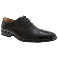 Front - Goor Mens Pleated Cap Oxford Tie Patent Shoes