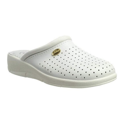 Front - Dek Womens/Ladies Coated Leather Clogs