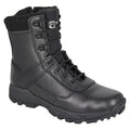Front - Grafters Mens Tiger Leather Combat Boots
