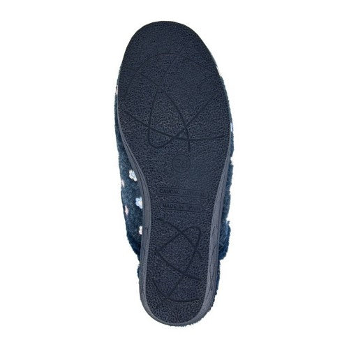Front - Sleepers Womens/Ladies Josephine Floral Embroidery Mule Slippers