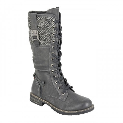 Front - Cipriata Womens/Ladies Gabriela Combat Boots