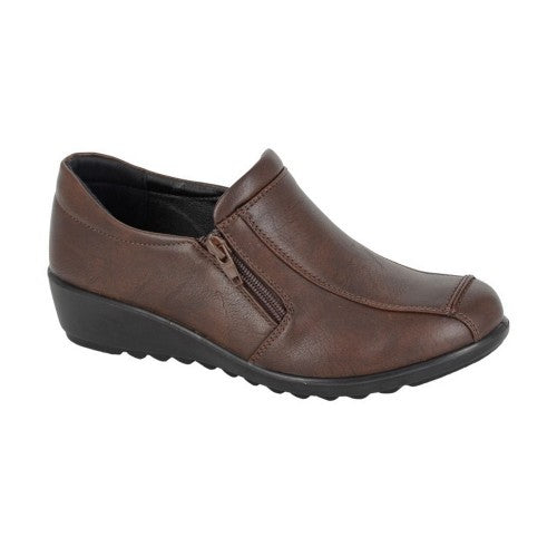 Front - Boulevard Womens/Ladies Loafers